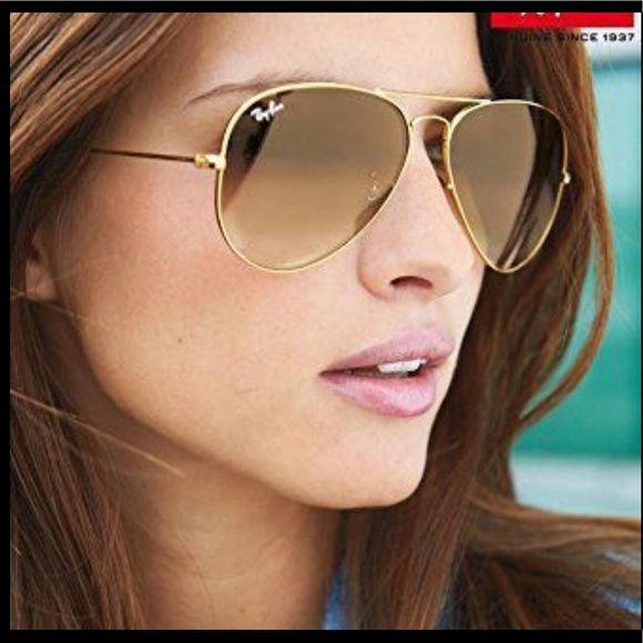 gold brown gradient aviators